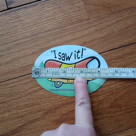 3/$10 🌟 RARE "I Saw It!" Oscar Mayer Hot Dog Weiner Mobile Truck Car Sticker - Picture 3 of 5
